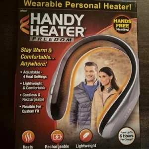 Handy Heater Silver & Black Personal Rechargeable Wearable Neckband Heater