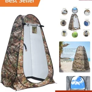 Pop Up Privacy Shower Tent - Portable Outdoor Camping Bathroom Toilet Changin...