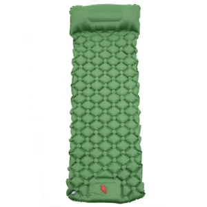 Outdoor Camping Inflatable Sleeping Pad with Built in Foot Pump