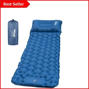 Compact Sleeping Pad with Hexagonal Air Cells - Ultimate Comfort for Adventurers